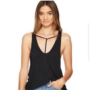 We the free Amelia black strappy tank Size S